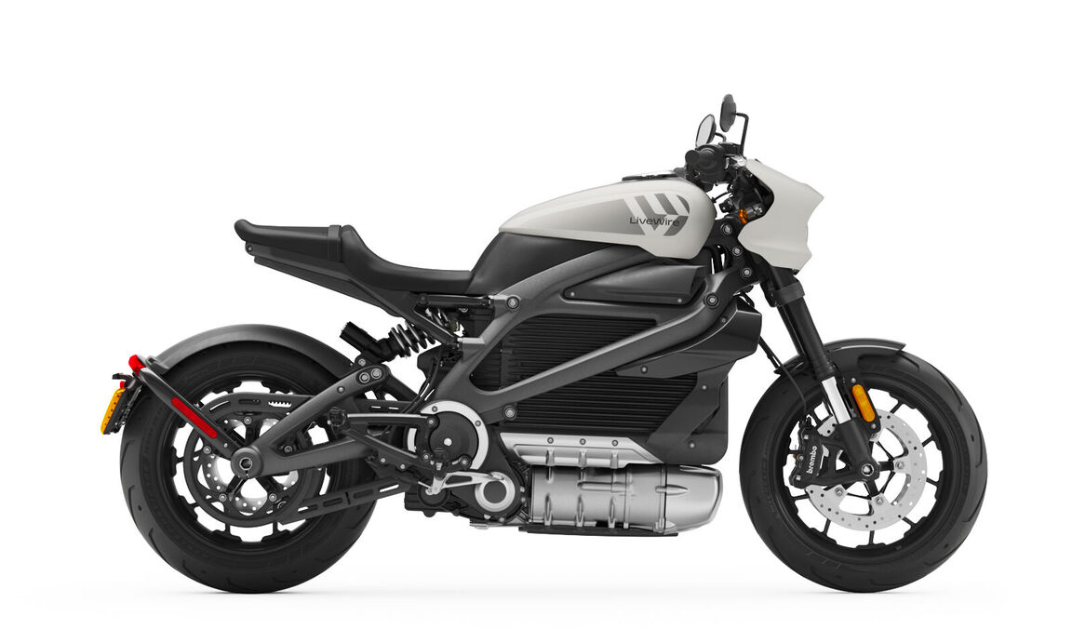 Livewire Electric Motorcycle in Horizon White